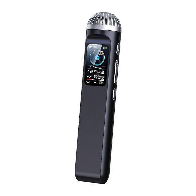Voice recorder Q99 intelligent noise reduction MP3 suitable for conference interview recorder - 8GB(Black)