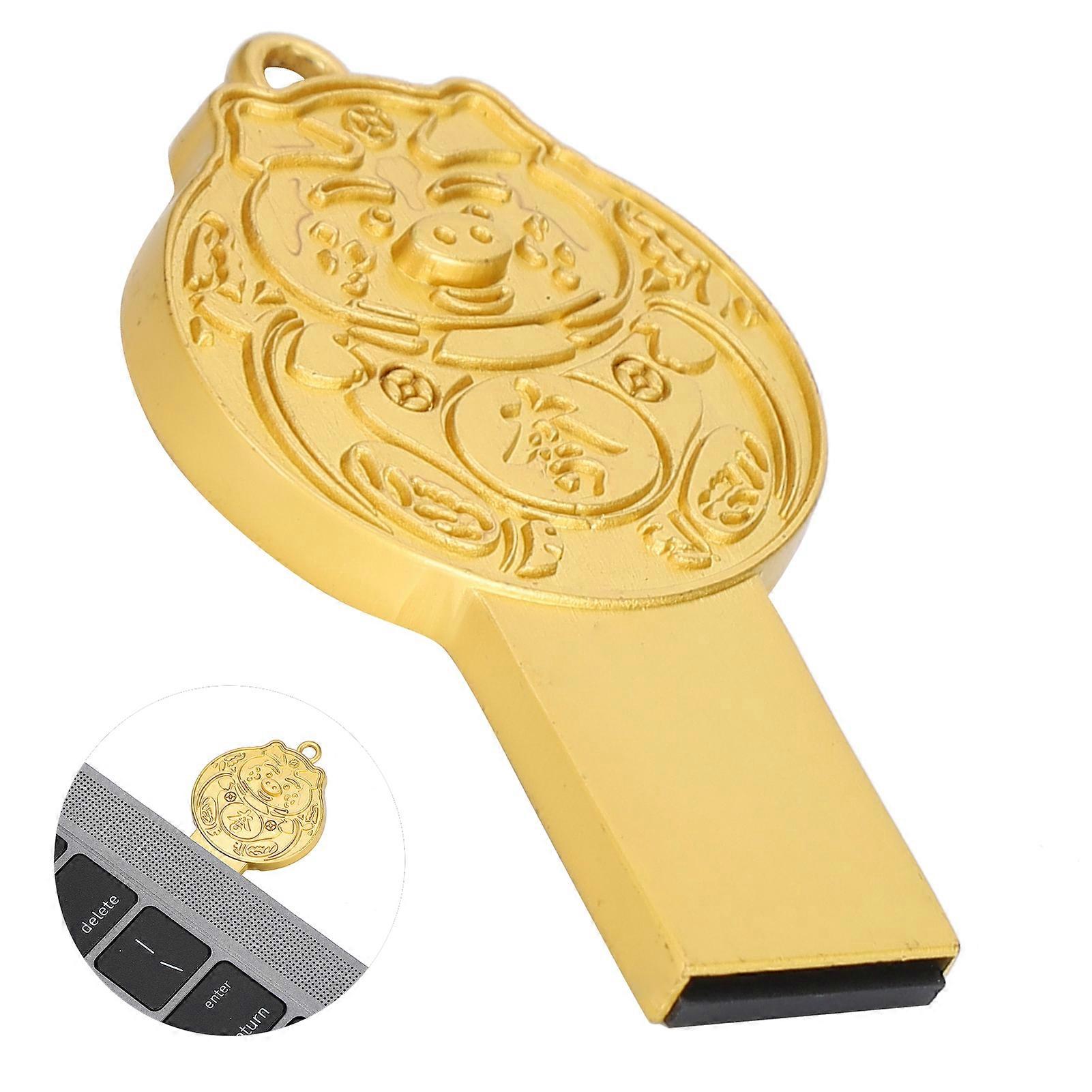 32GB USB2.0 Waterproof Metal U Disk for Laptop Desktop Tablet