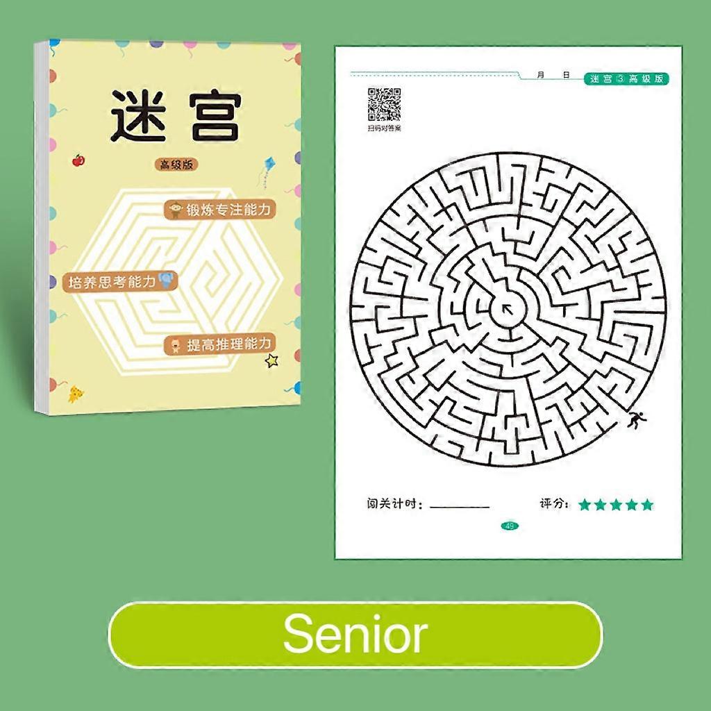 1 Pcs Children Concentration Maze Training Book Student Thinking Development Toy Training Attention