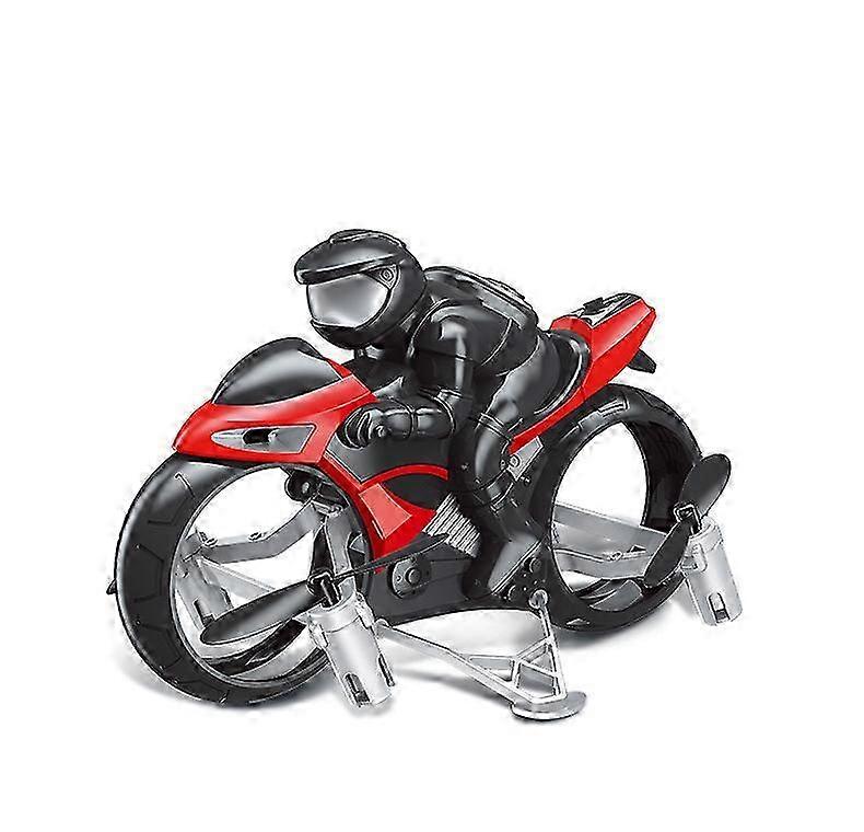 Rechargeable Mini Motorcycle with Dual Mode - Remote Control Motorcycle, 4-Axis Aircraft Toy for Land and Air