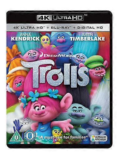 Trolls Blu-ray (2017) Mike Mitchell cert U 2 discs Region 2