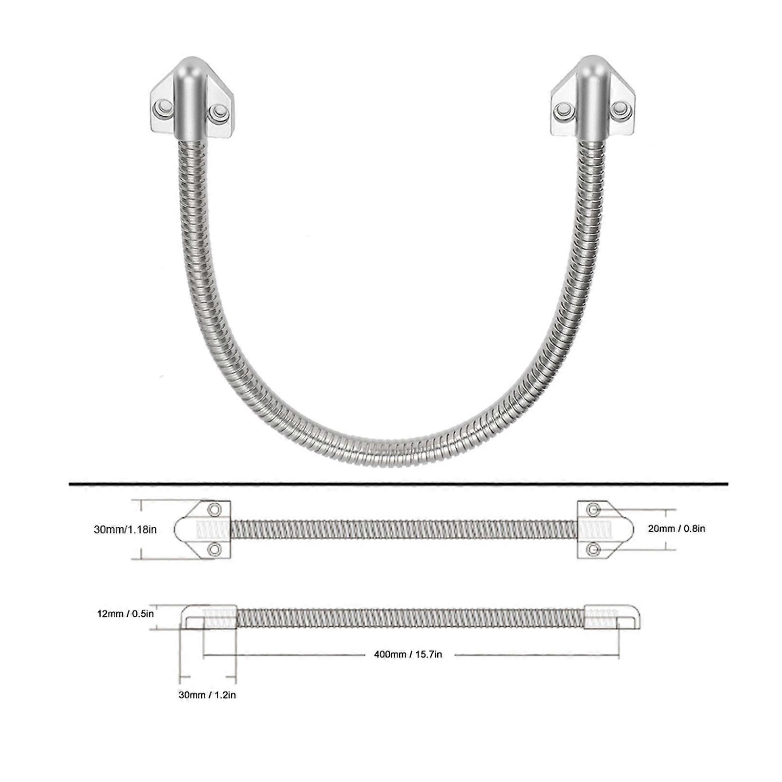 Stainless Steel Door Loop Exposed Mounting Access Control Cable Line Protector Defender