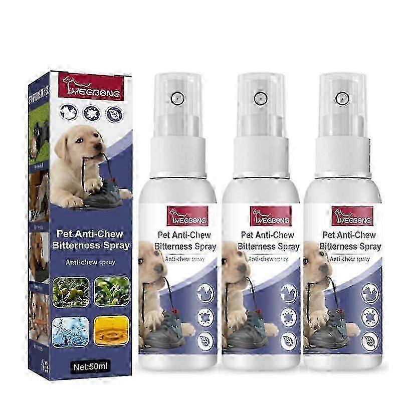 Natural No Chew Spray,Anti-Chew Bitterness Spray,Anti Chew Spray for Dogs,Anti Chew Deterrents,No Chew Spray for Puppies Prevent Licking,Pet Bitter An