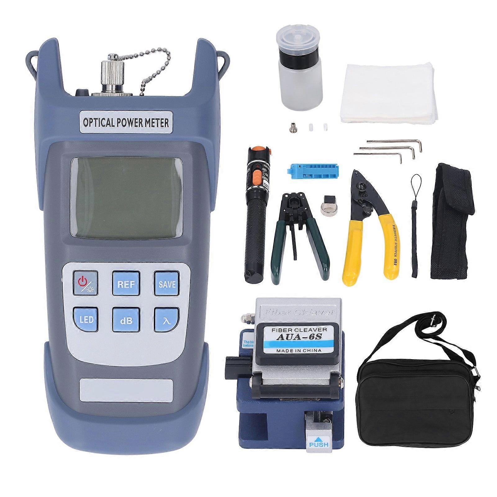 Fiber Cold Connection Set Optical Power Meter Single Fiber Stripper Cutting Termination Tools