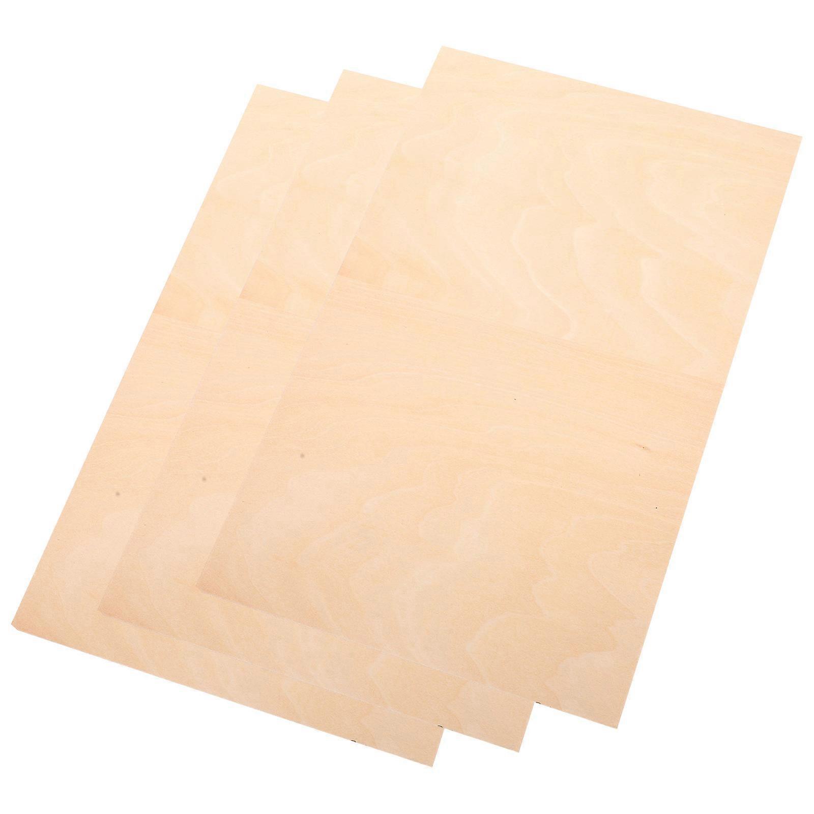 Blank Wood Planks Unfinished Wood Board for DIY Craft 12Pcs Rectangle Slices