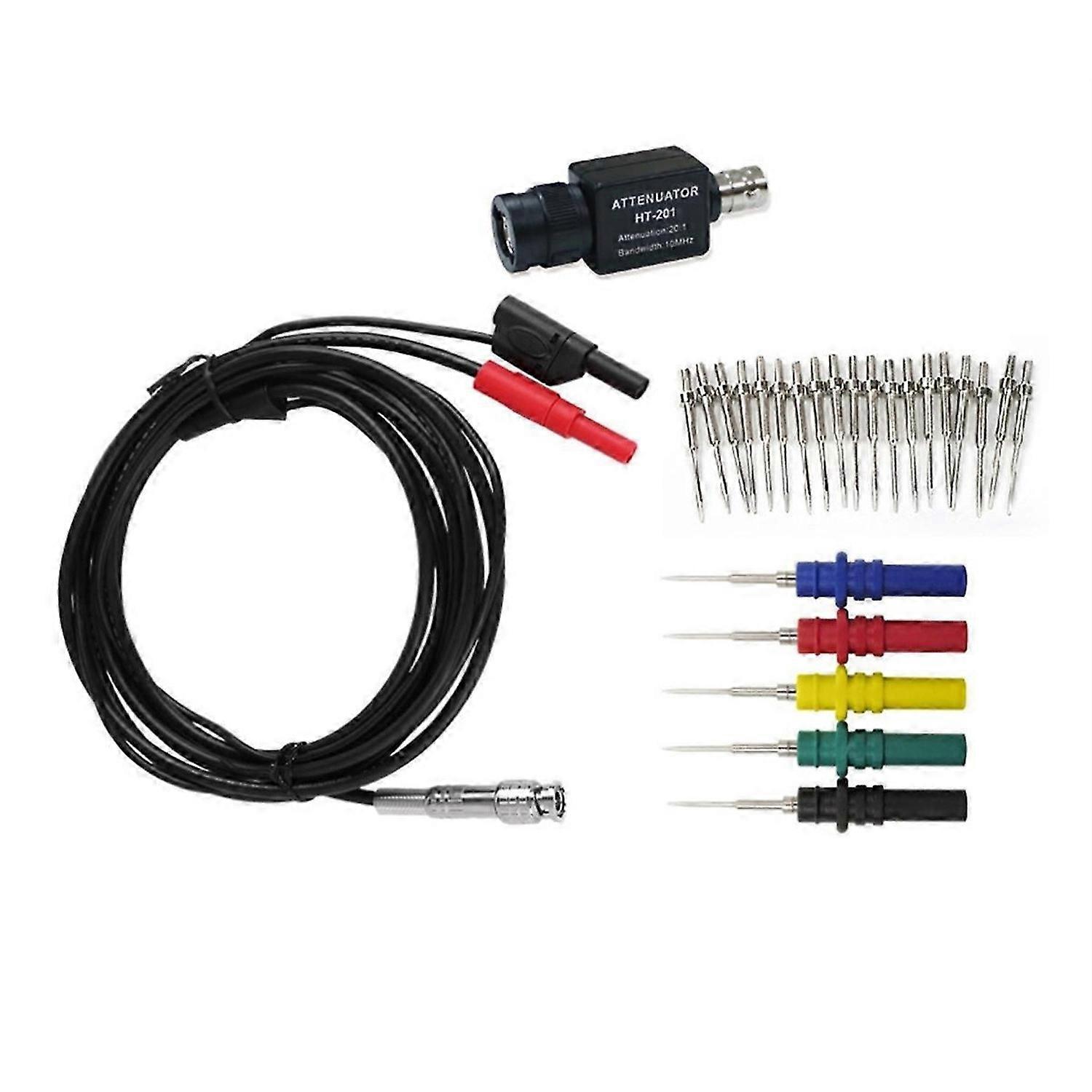 Oscilloscope Accessories Set HT30A Auto Test Leads HT307 Acupuncture Probe Set HT201 20:1 Attenuator
