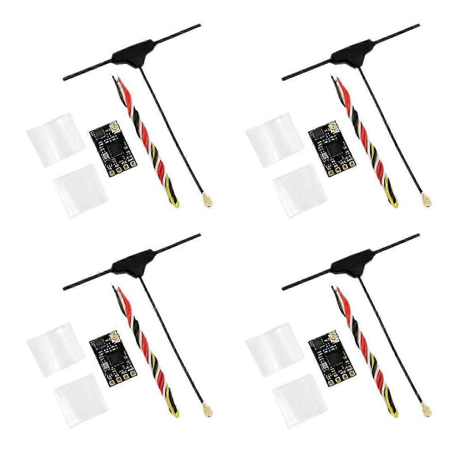 4PCS ELRS 2.4GHz Receiver with Antenna for FPV RC Long Range Drone