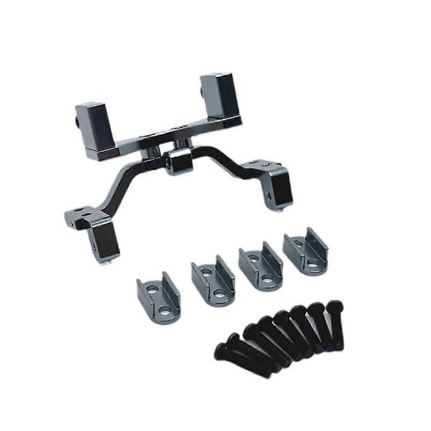 Steering Gear Fixed Base Set for WPL 1/10 C74 1/16 RC Car, Black