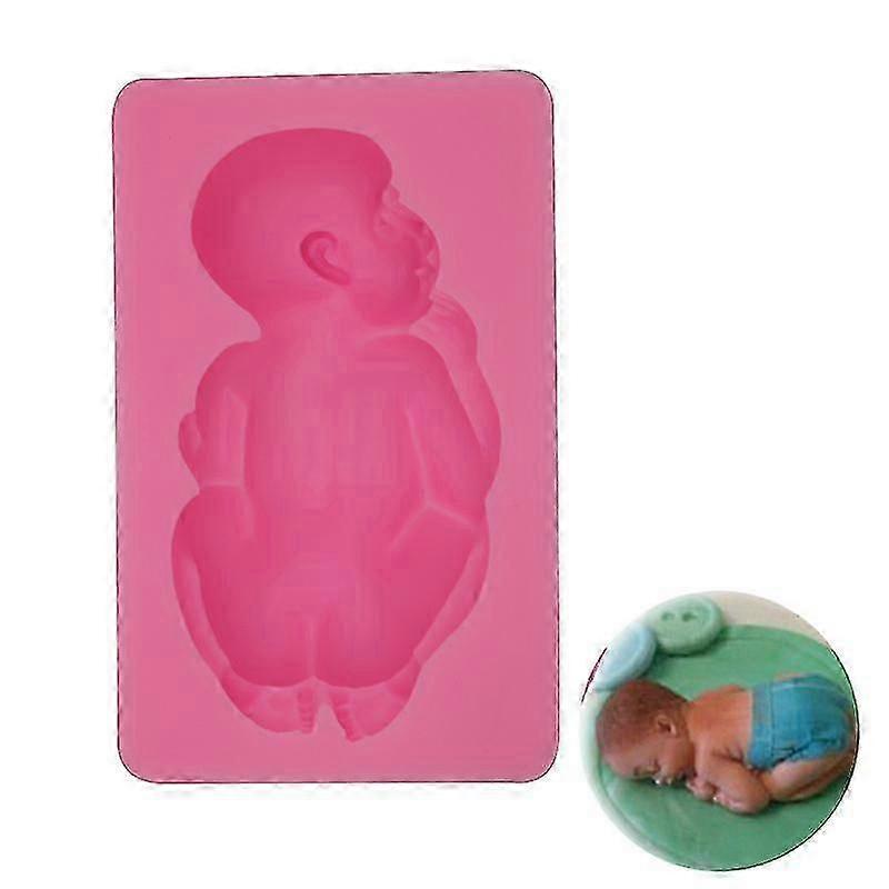 Silicone Sleeping Baby Cake Mold - DIY Baking Tool for Fondant Cake Decorating