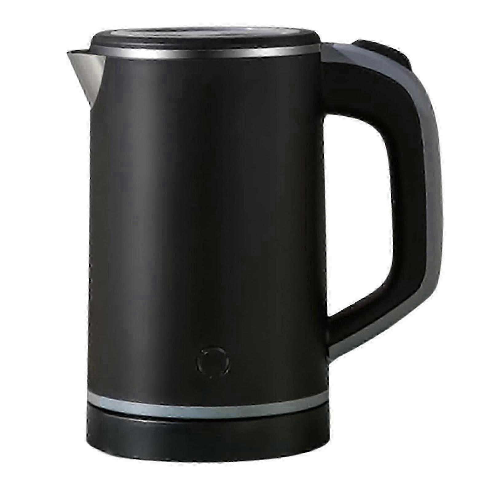 غلاية كهربائية 0.8 لتر مع إغلاق تلقائي وحماية من الغليان والجفاف ، خالية من مادة BPA ، قياسية ، أسود