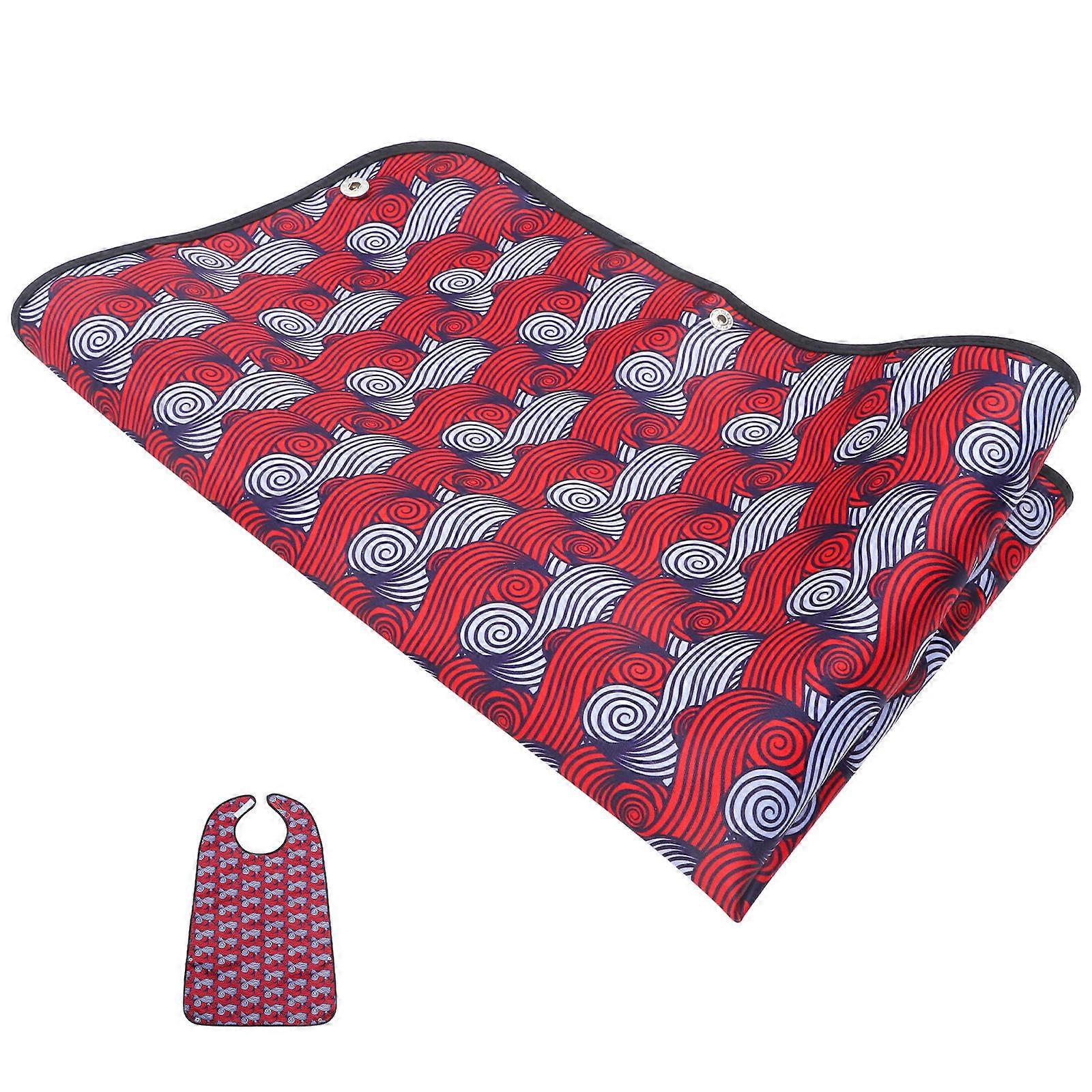 Elderly Bib Senior Bib for Eating Washable Polyester Multi Color