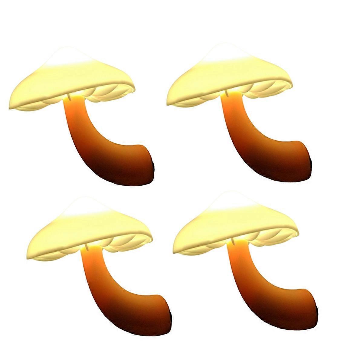 4 Pack Plug in Night Light, Mushroom Light LED Nightlights