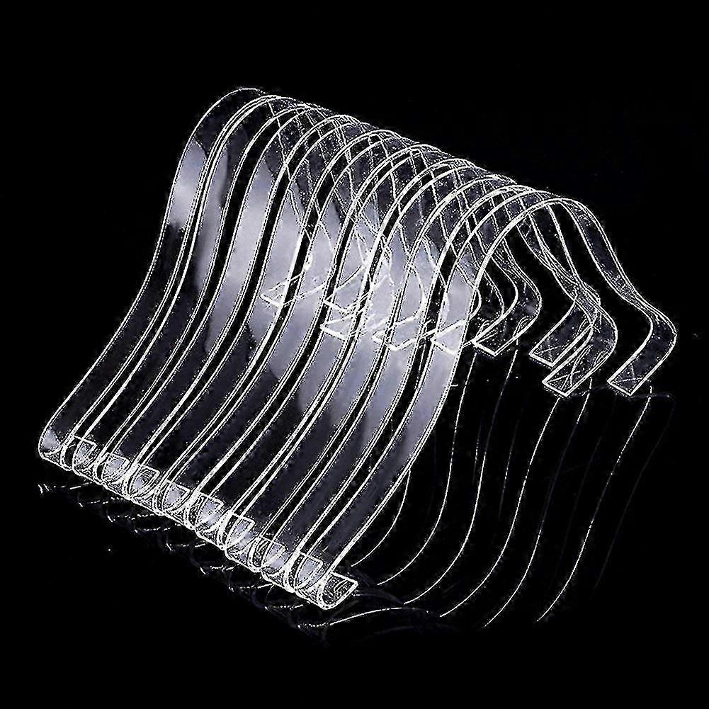 5 Pairs Clear Acrylic Shoe Inserts for Women's Sandal Display Stands