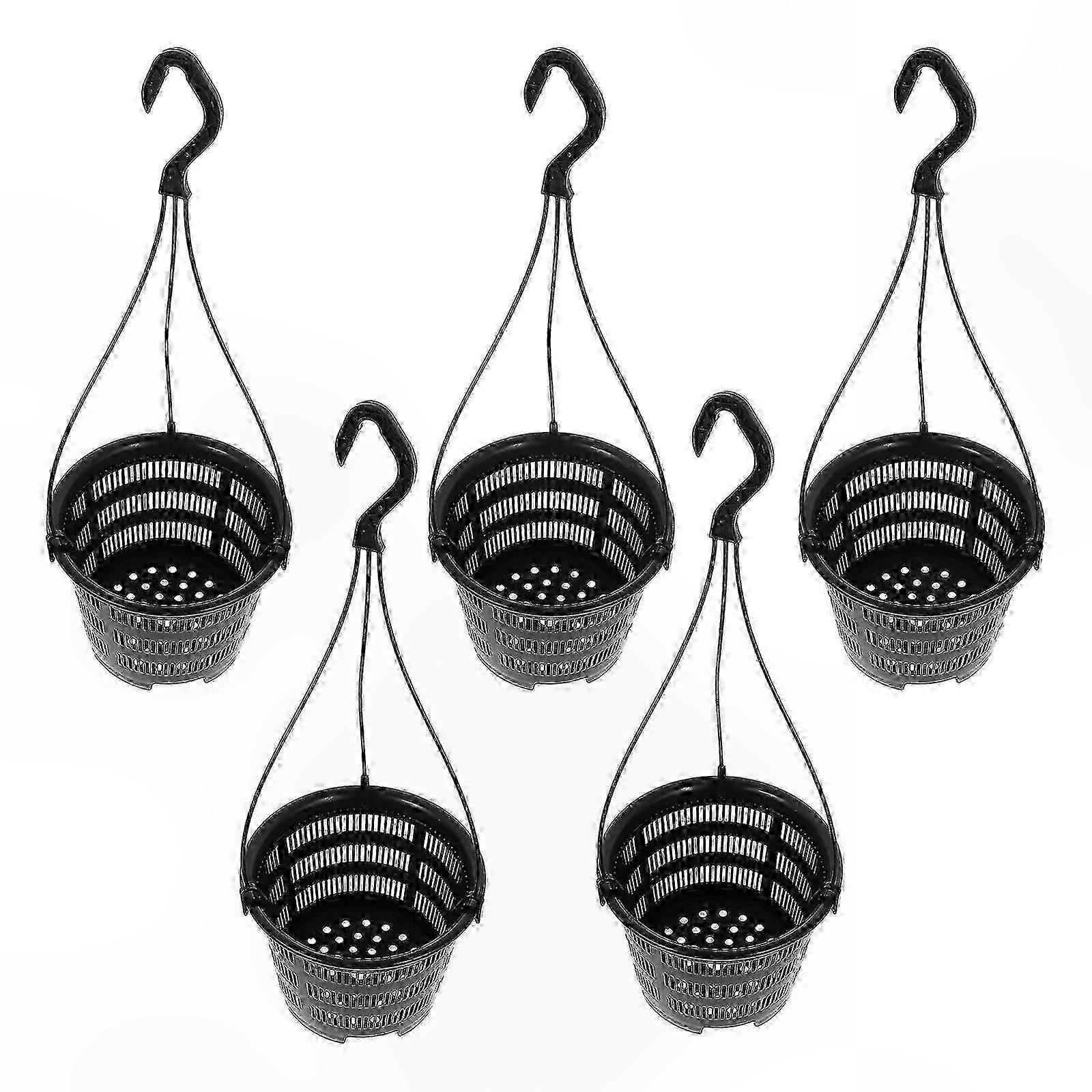5 Sets Hanging Planters for Orchids, Balcony Decorative Flower Pots