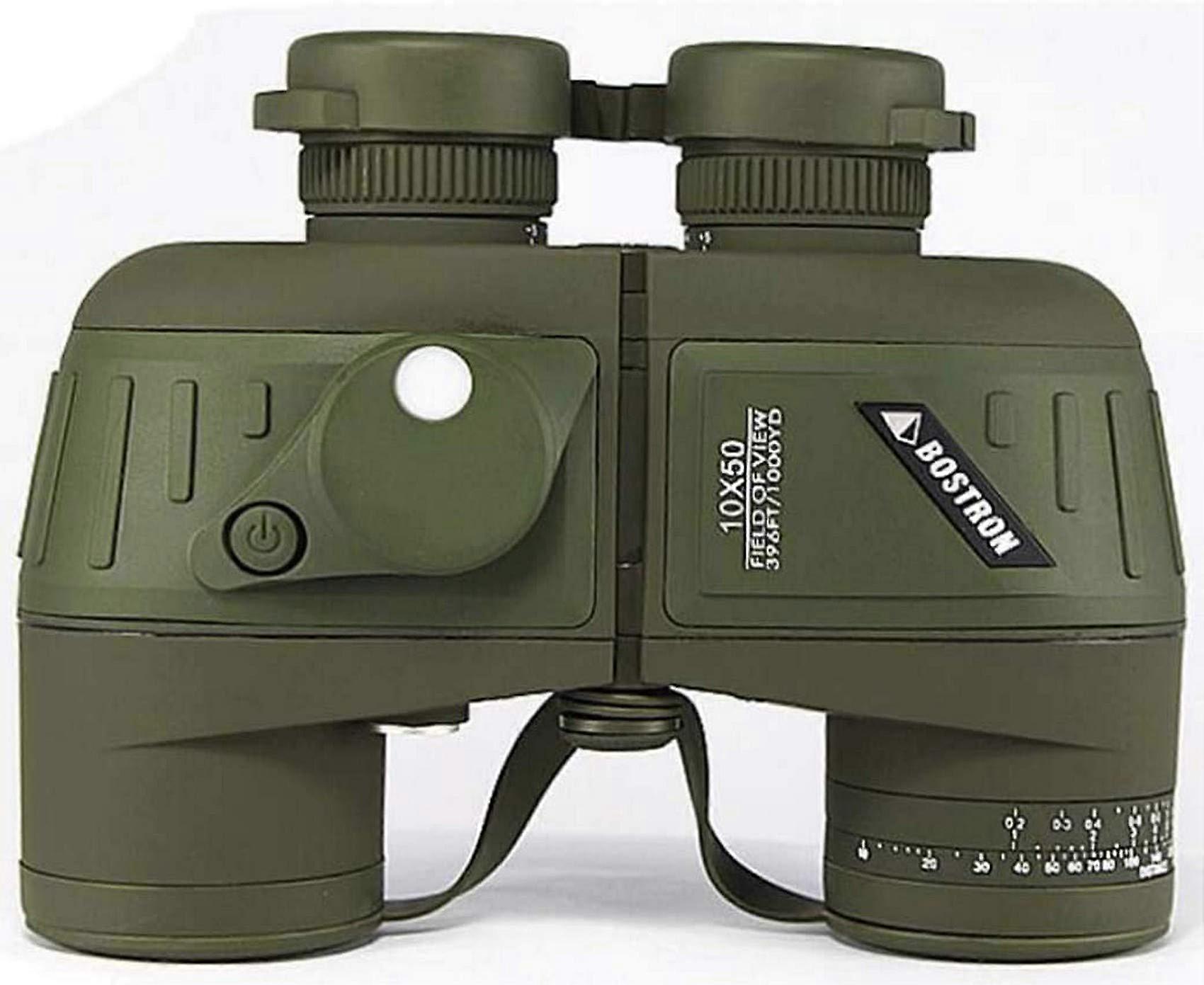 Nautical Binoculars 10X50 HD Marine With Low Light Performance Internal Rangefinder and Compass For Navigation