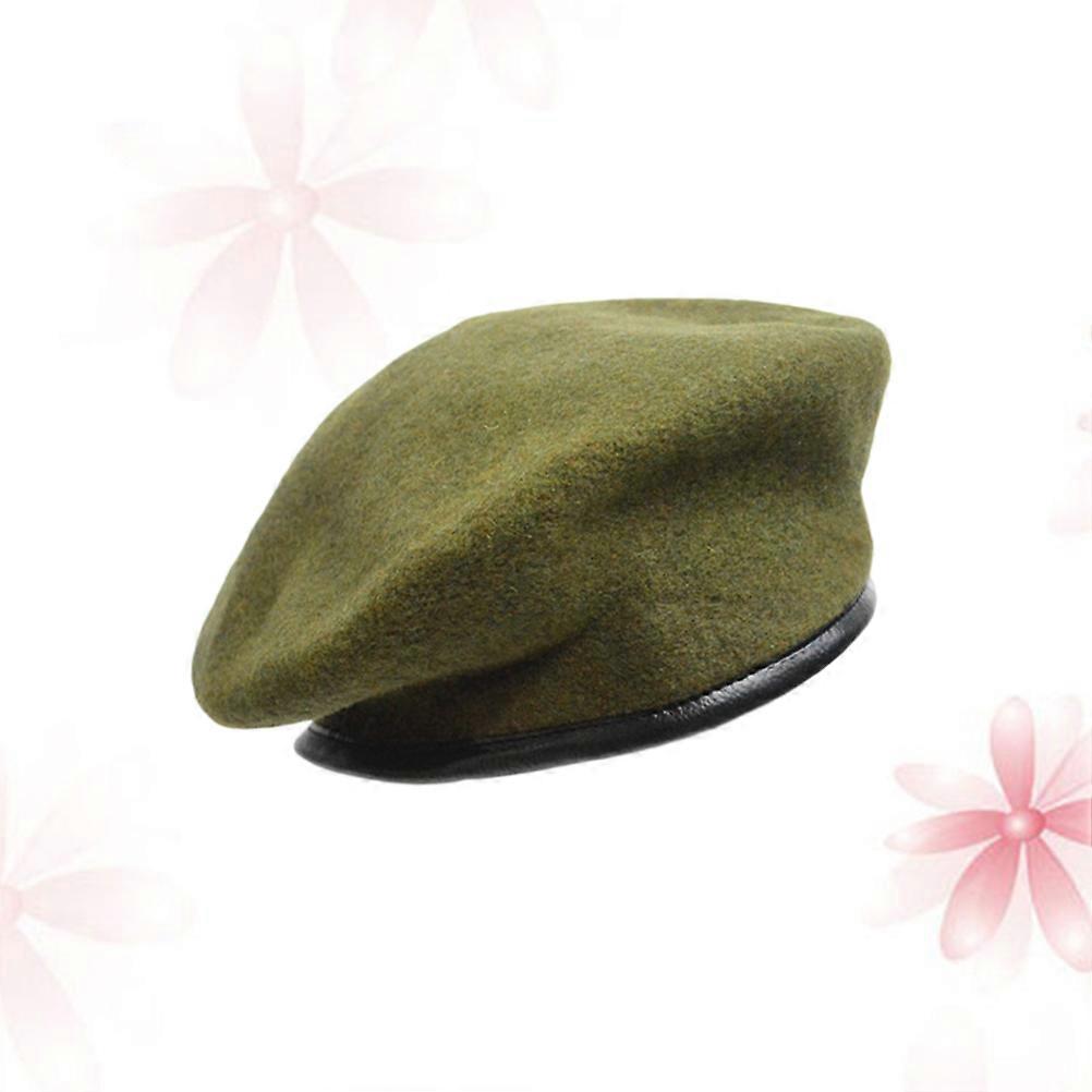 Flax Peaked Hat Pure Wool Beret Hat for Decorating Stylish Look
