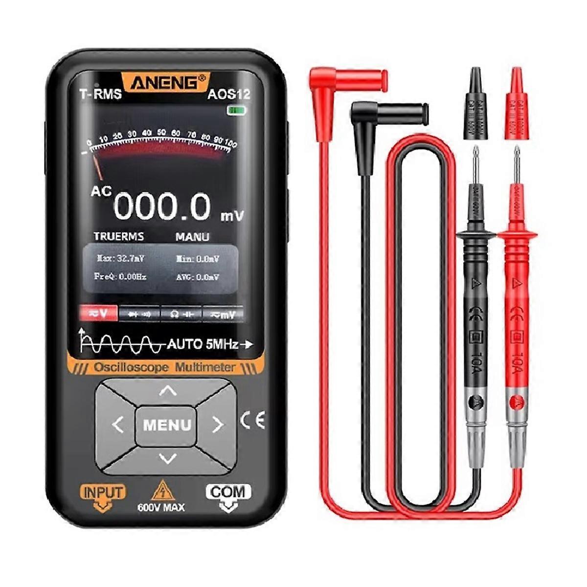 AOS12 2-in-1 Oscilloscope Multimeter 5MHZ 48MSa/S Sampling Portable Oscilloscope Multifunctional Electrical Test