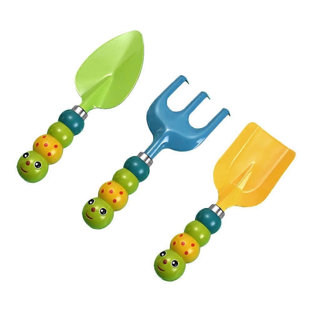 Children Garden Tools for Sand Play 3Pcs Set Kids and Rake Set