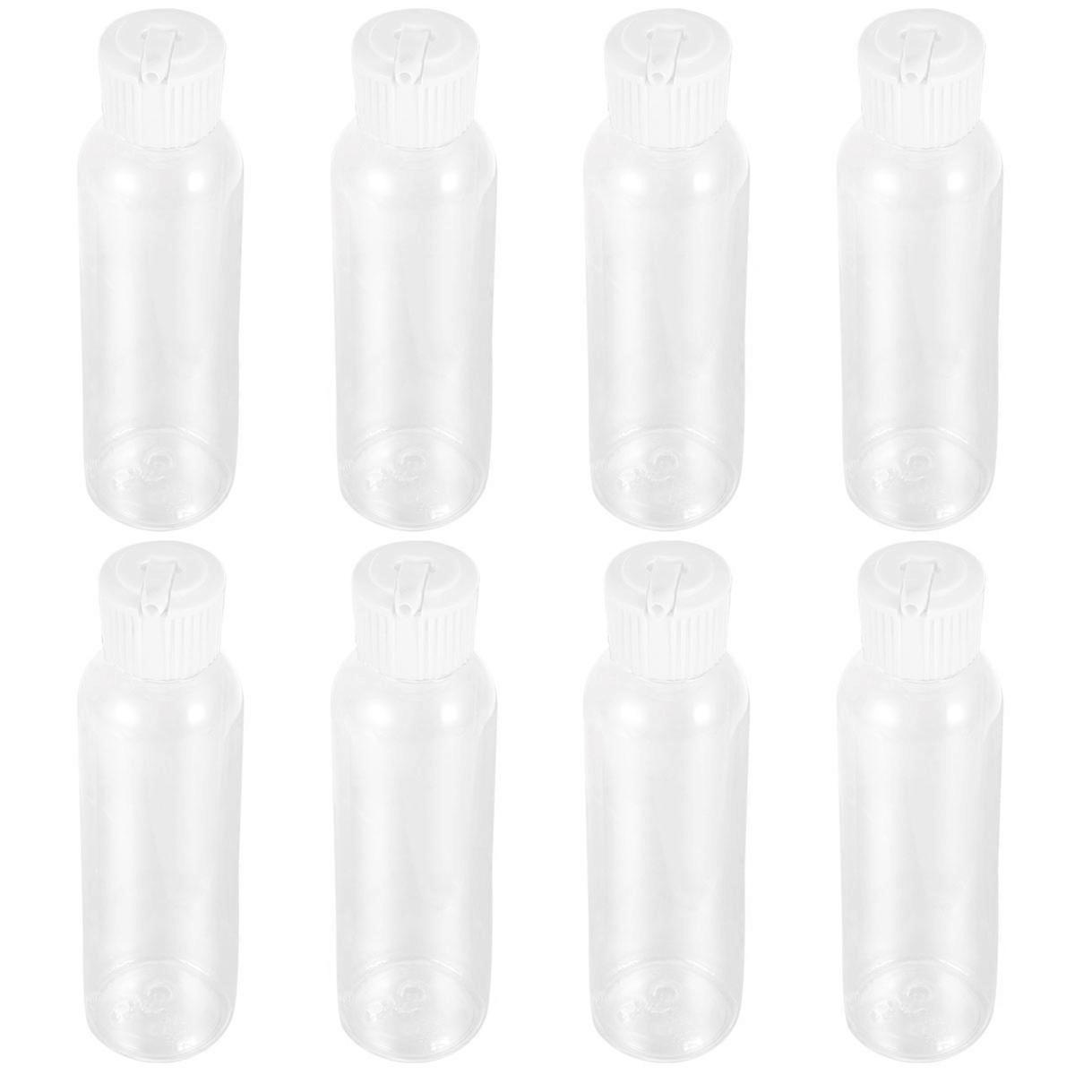 Subpackaging Shampoo Bottle for Storage Use 8Pcs White Refillable Bottles