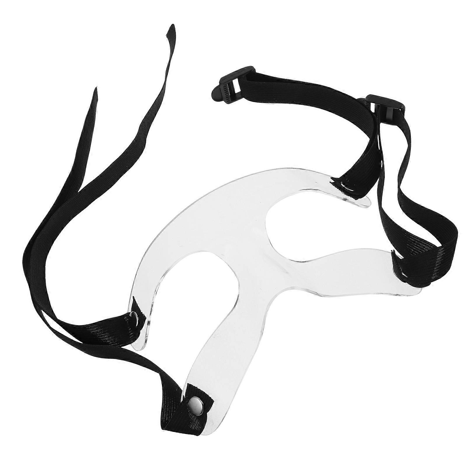 Adjustable Sports Face Mask Nose Guard for Protection 3Pcs Transparent