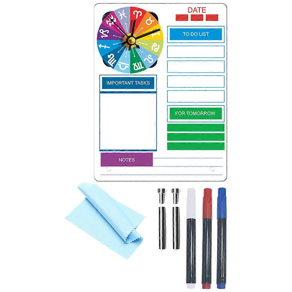 Stylish Acrylic Whiteboard For Desk Daily Planning Office Workers Compact Design 3 Sets