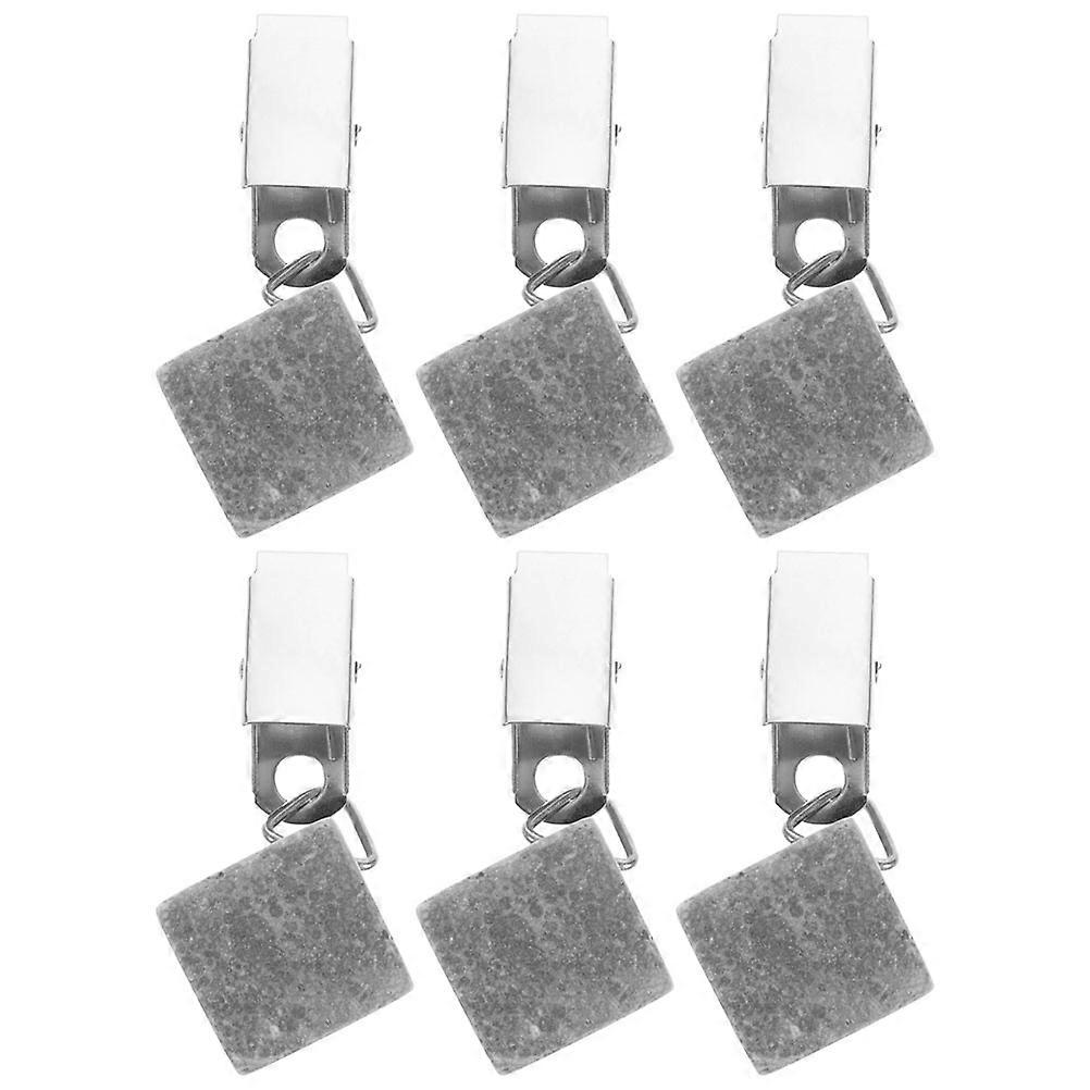 Simple Design Tablecloth Weights With Clip For Kitchen Dining Room And Outdoor Picnic 24Pcs Grey Windproof Functionality