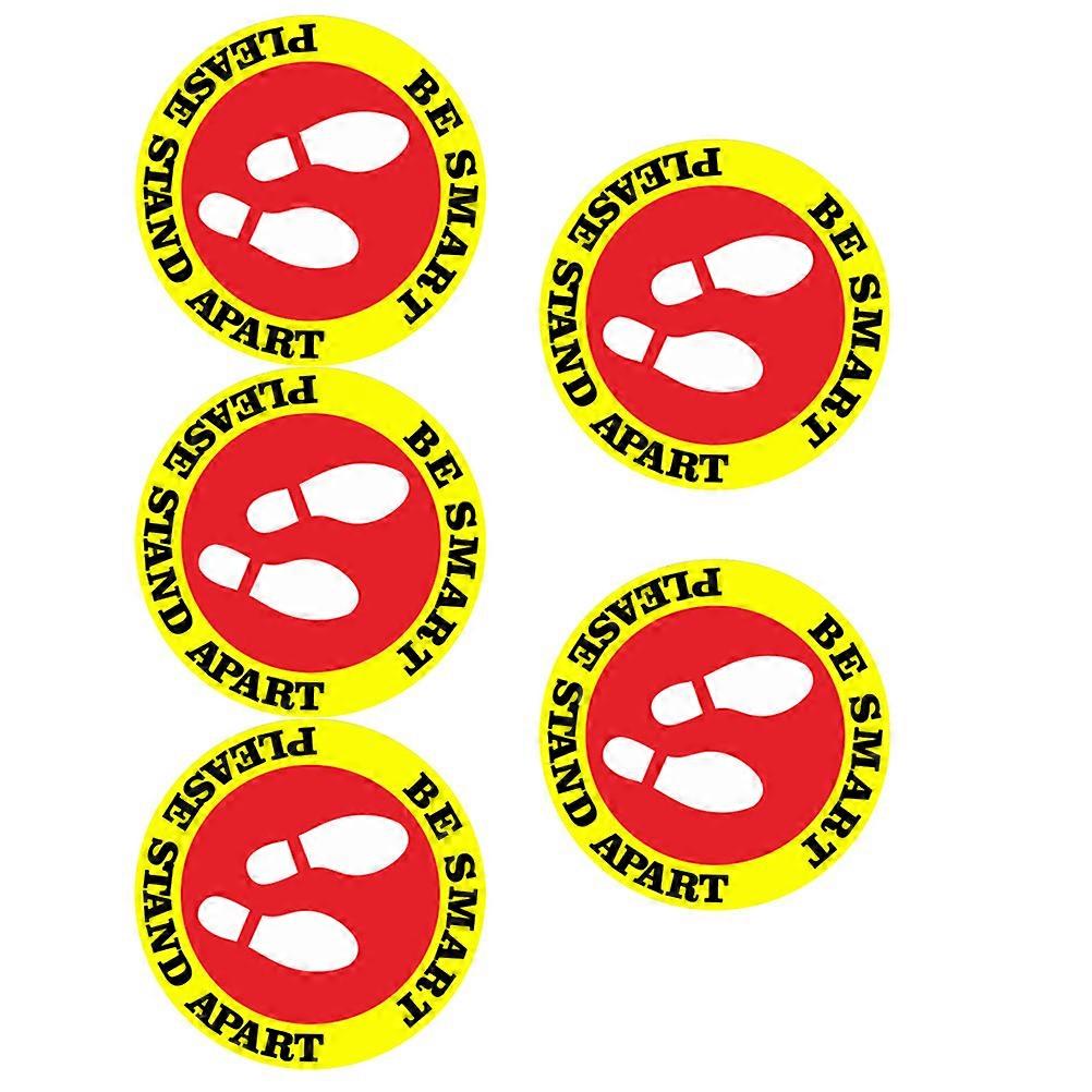 Self-Adhesive Keeping Distance Decals 15 Sheets for School and Shopping Mall Decoration 30X30CM Multi Color Designed for Public Health