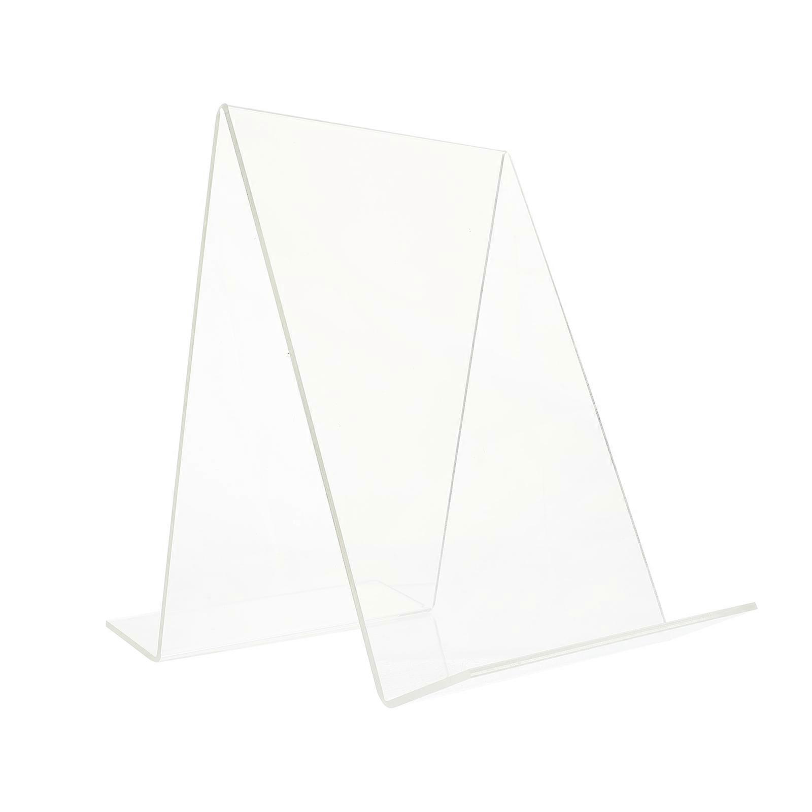 Clear Acrylic Book Holder for Office Use with 2Pcs W-Shape Display Stand