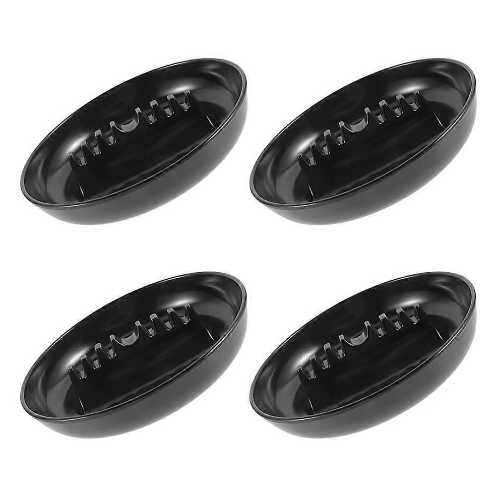 Ash Tray for Cigarettes Plastic Round Ashtray with 7 Slots for Indoor Use 16Pcs