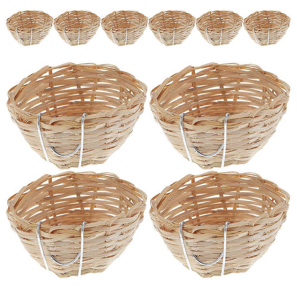 Handmade Breeding Cave For Finches Suitable For Balcony And Patio With Durable Bamboo Material 30Pcs