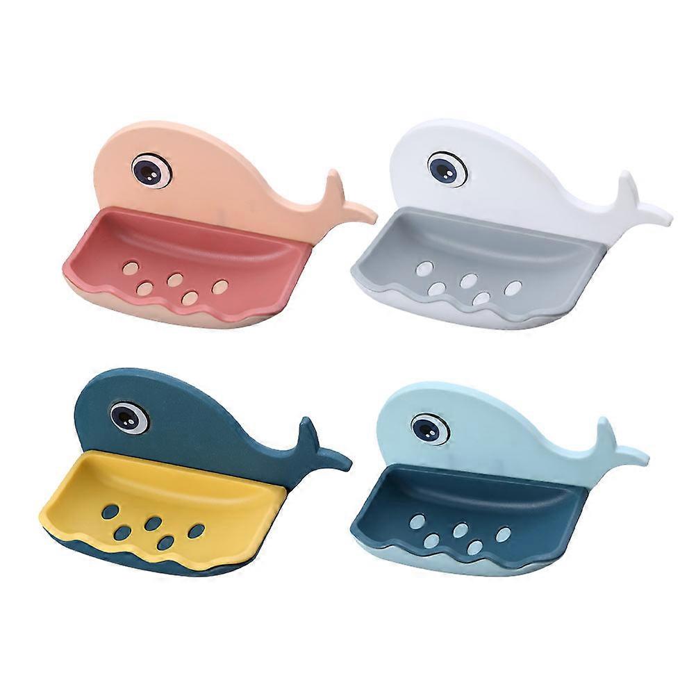 Soap Rack Home Storage Racks for Bathroom Use 12Pcs Cartoon Whale Design