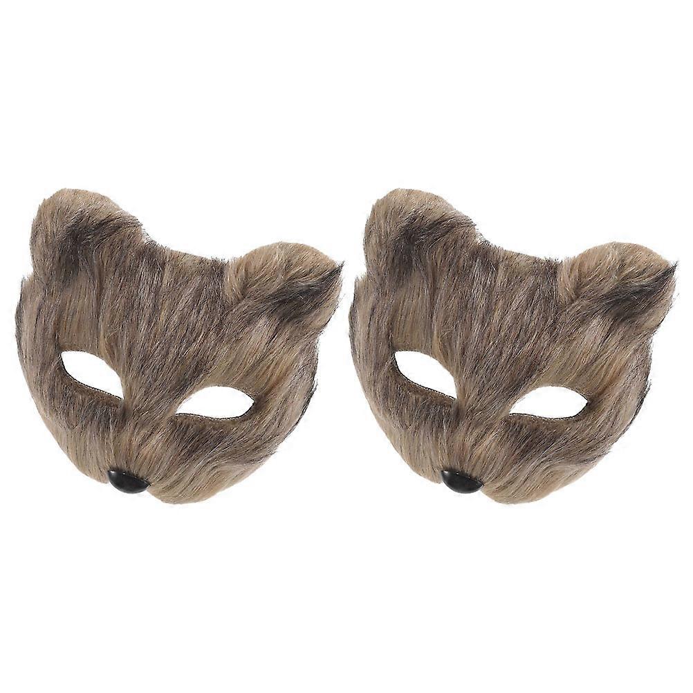 Fox Mask Costume Party Accessory Suitable For Cosplayers And Partygoers Featuring Safe Materials 10 Pcs