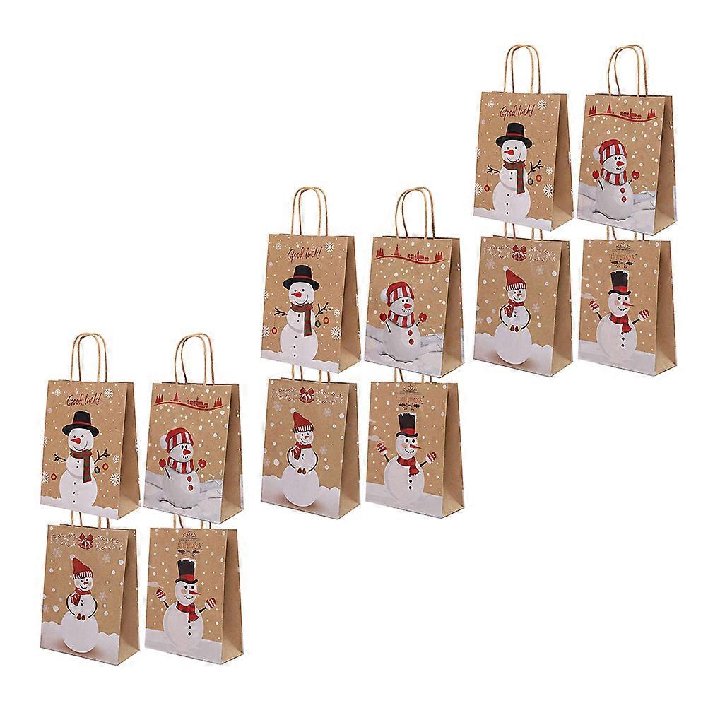 Printing Storage Bags Portable for Storage 24Pcs Christmas Candy Pouches