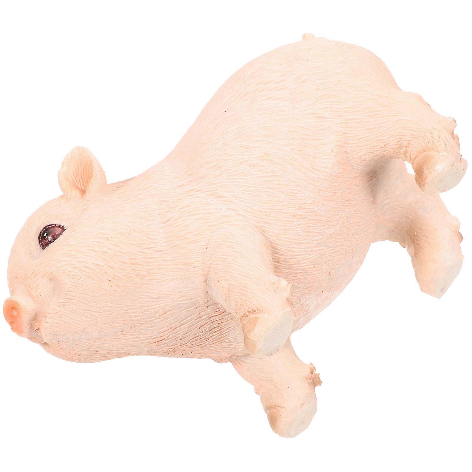 Realistic Pig Model Resin Pig Figurine for Playing 5Pcs Decoration