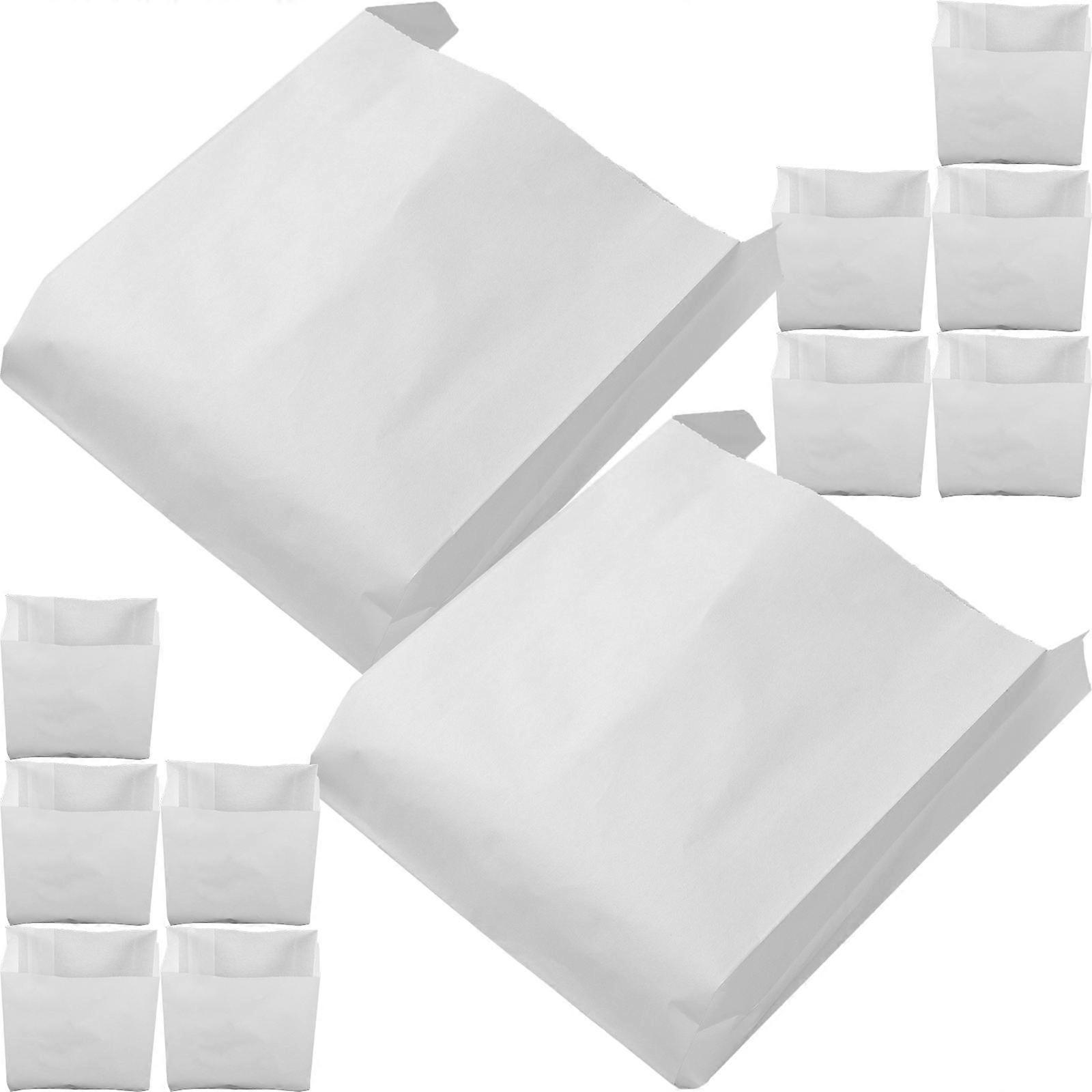 Oil-Proof Food Bag 400 Pcs Paper Takeout Wrapping Bag For Fried Foods Camping Picnic 16X11cm Rectangular