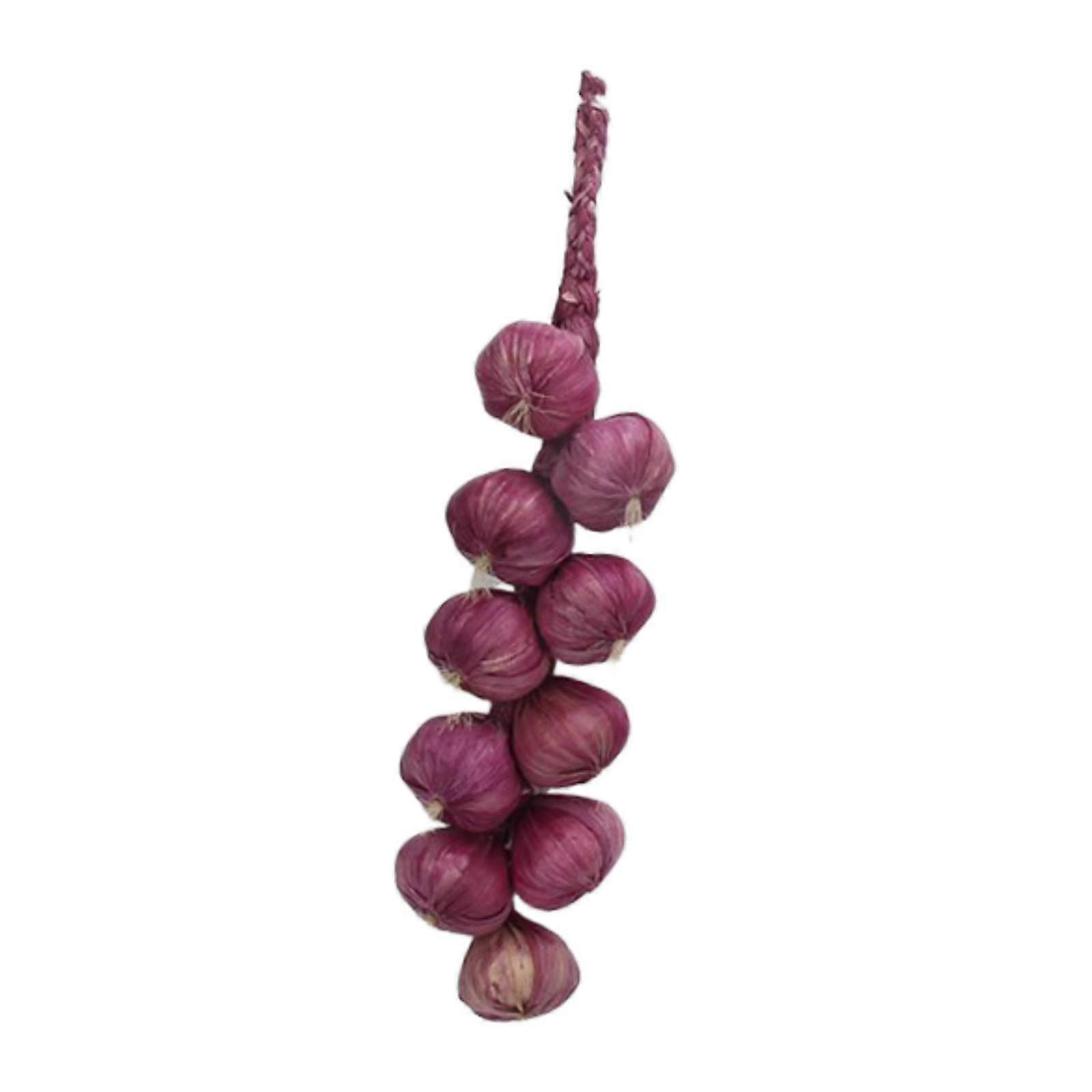 Artificial Garlic String Artificial Foam Vegetable Decorative Fake Hanging