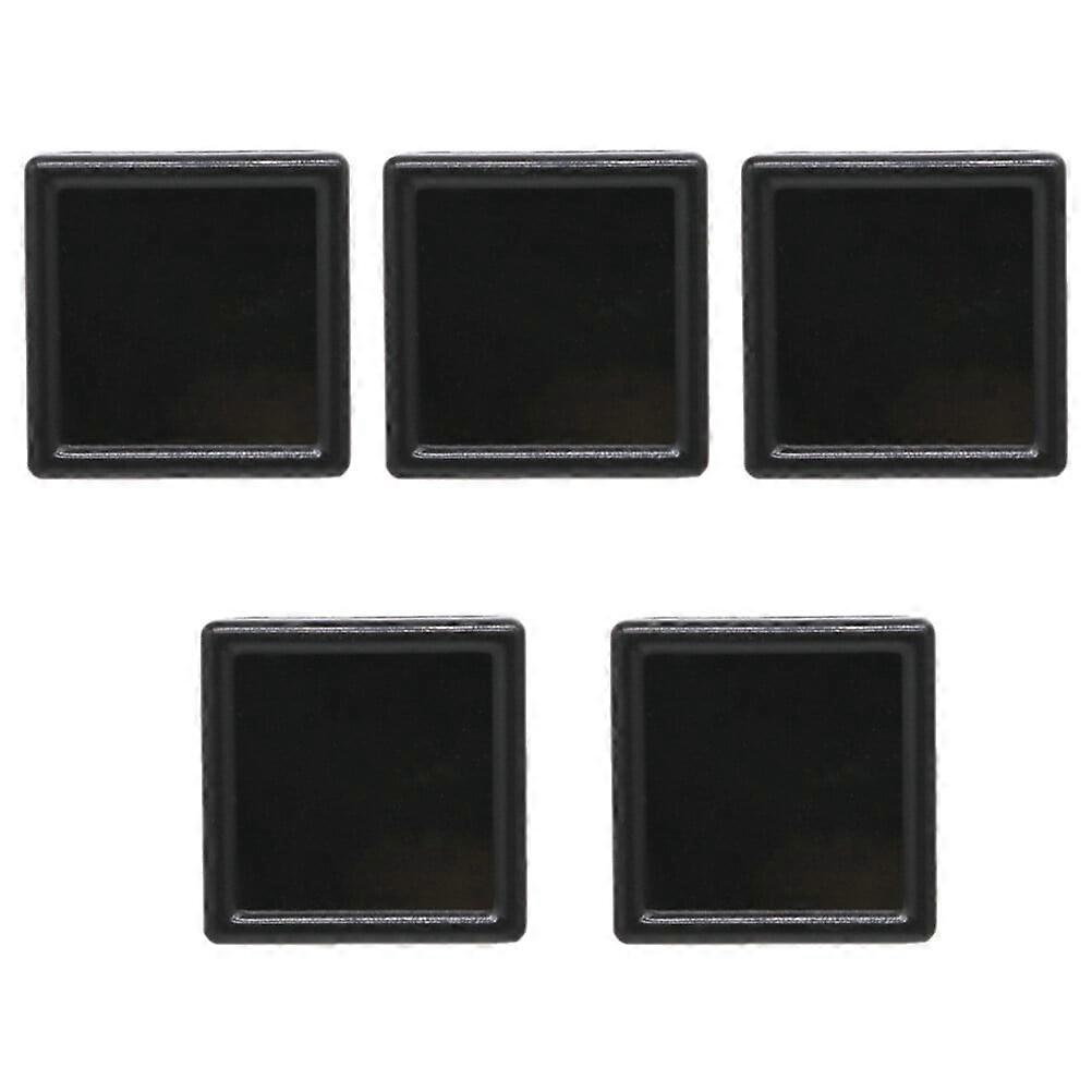 5pcs Transparent Lid Gems Boxes Jewelry Ring Display Case with Foams Pad