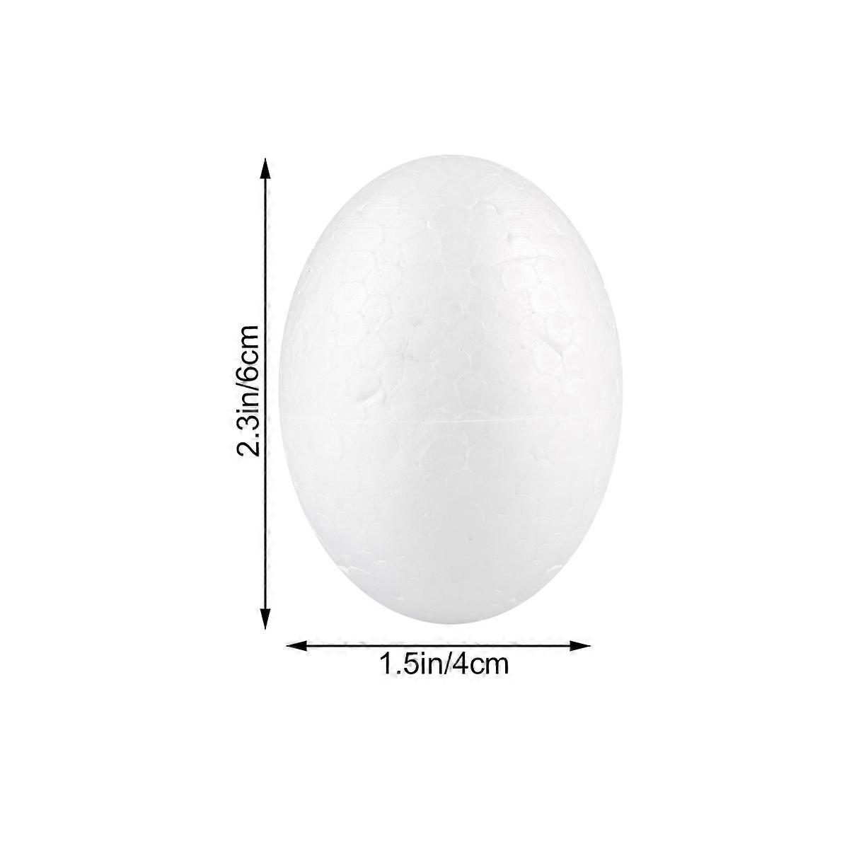 Egg Shapes for Craft White Foam 200Pcs for DIY Decoration