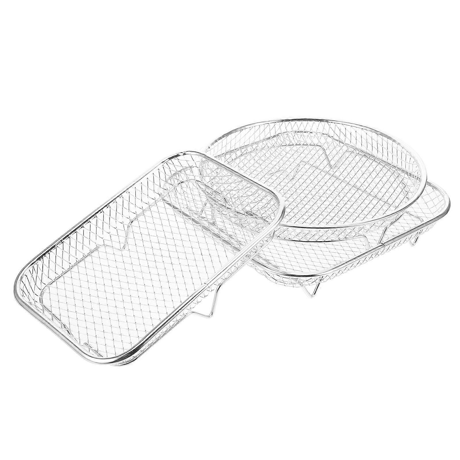 Stainless Steel Steamer Rack Multi-Functional Kitchenware 19.30X13.40X4.50CM Efficient Drainage 9-Pcs