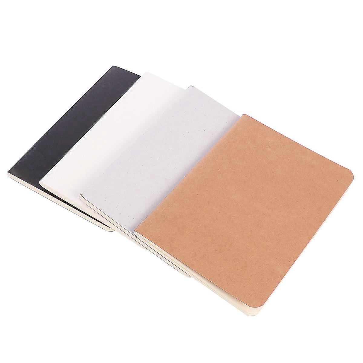 Art Sketch Book 4Pcs Solid Color Blank Graffiti Sketch Book For Office Stationery Use 14x10cm Simple Design Ideal For Writing And Drawing