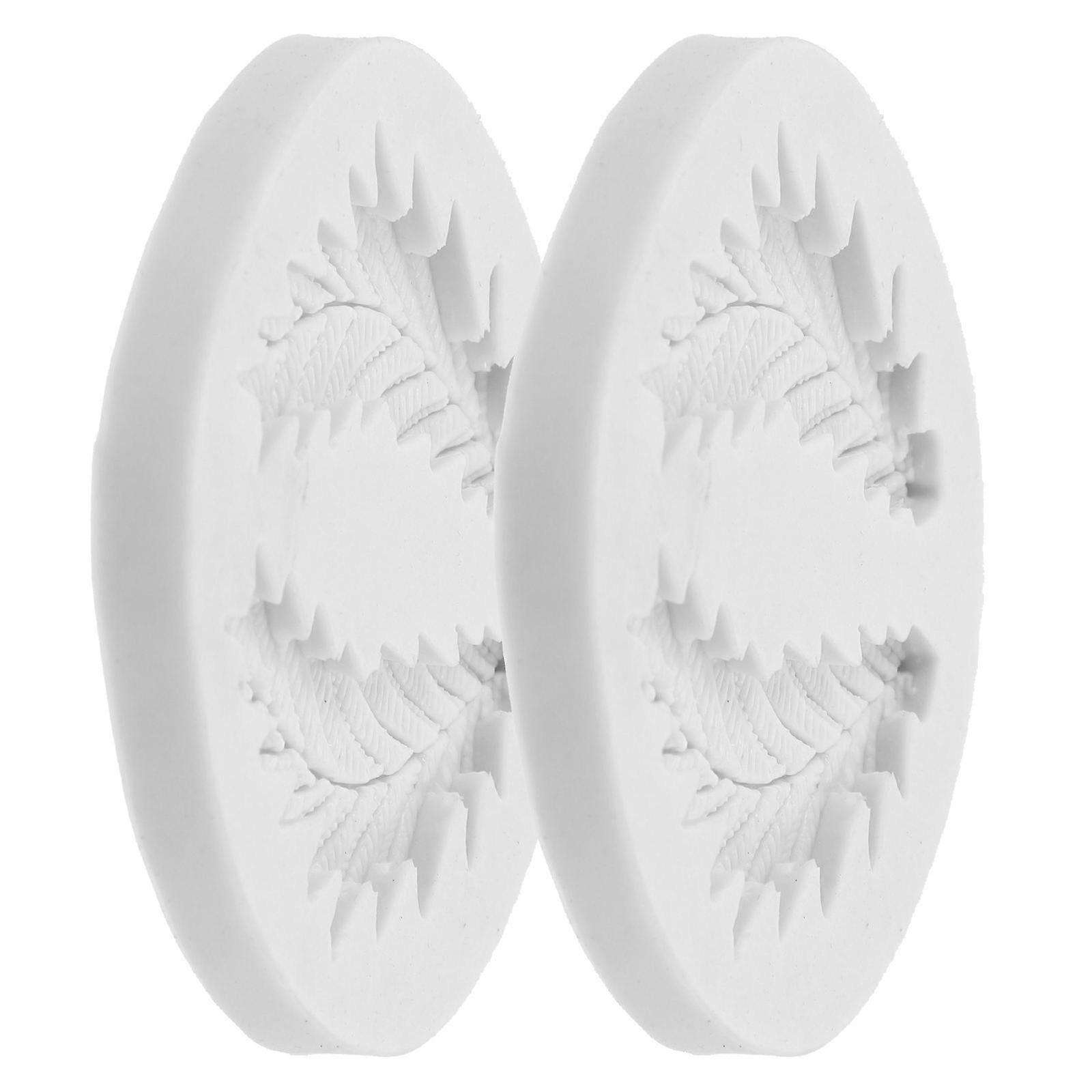 Leaf Molds Silicone 8 Pcs DIY Baking Tools Home Kitchenware 7.2x6.5cm Easy Demoulding