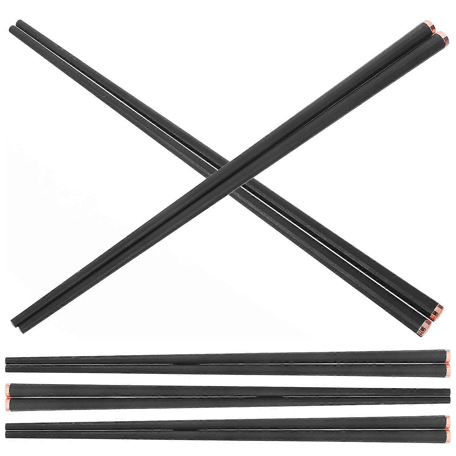 15 Pairs Of Chinese Style Chopsticks Long Shape Use Ideal For Restaurant Household Use Black