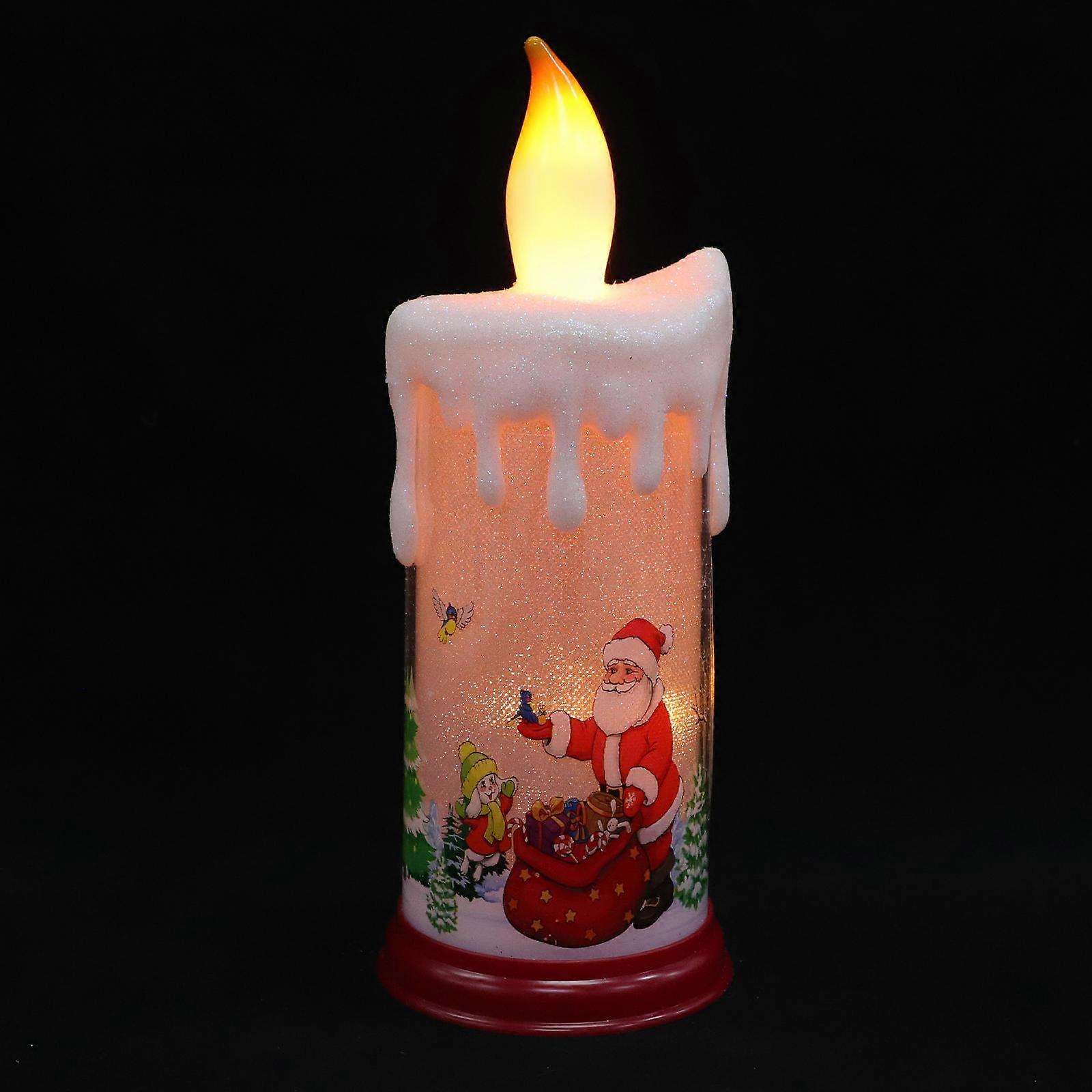 Simulated Fire Candle Christmas Candle Lamp LED Light for 3Pcs Set