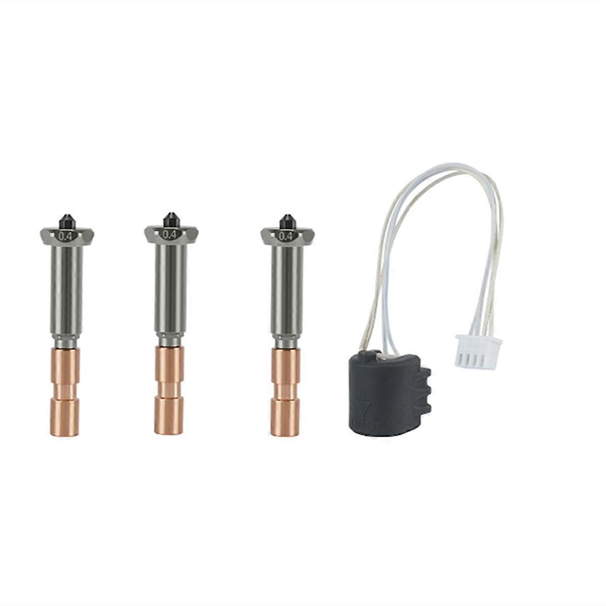 Upgrade Nozzle for 3 Max Hotend for 3 Max Nozzle Throat 0.4mm Replaceable Nozzles