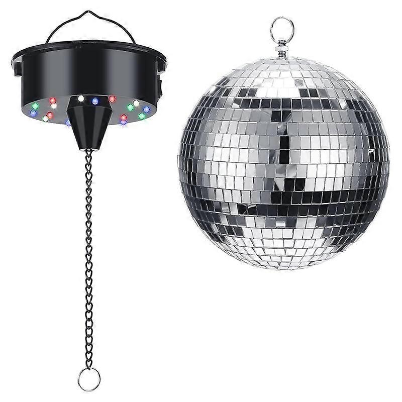 Disco Ball Deco with Light and Disco Ball-Battery Powered Ball Light