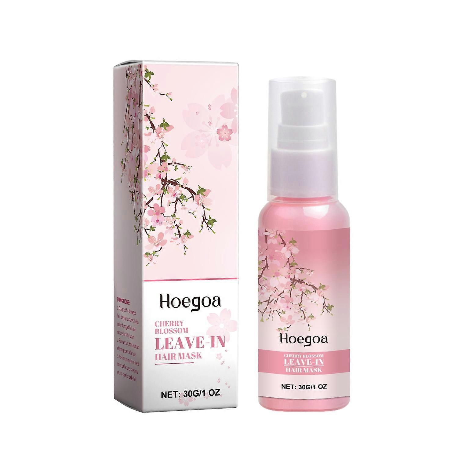 Sakura No-Wash Hair Mask Repairs Dry, Frizzy Hair, Makes It Smooth, Shiny, Refreshing, and Soft