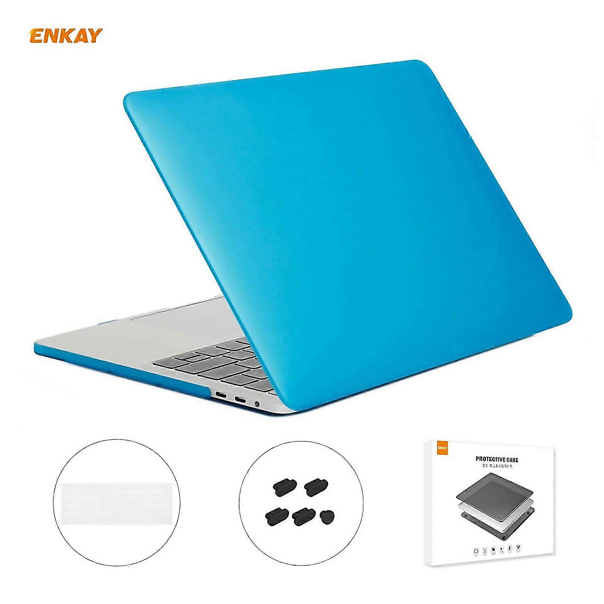 For Enkay 3 In 1 Matte Laptop Protective Case Eu Version Tpu Keyboard Film Antidust Plugs Set For Ma