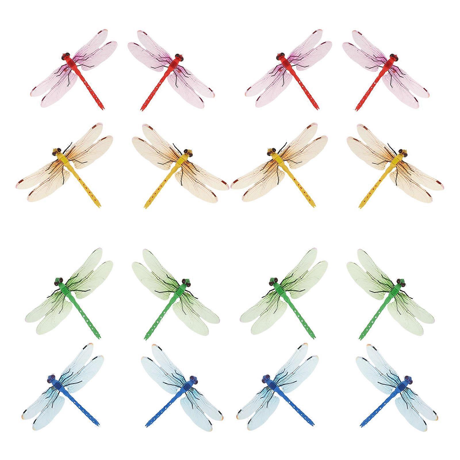 Dragonflies Curtain Props Models Curtain Dragonflies for Decor 40Pcs PP