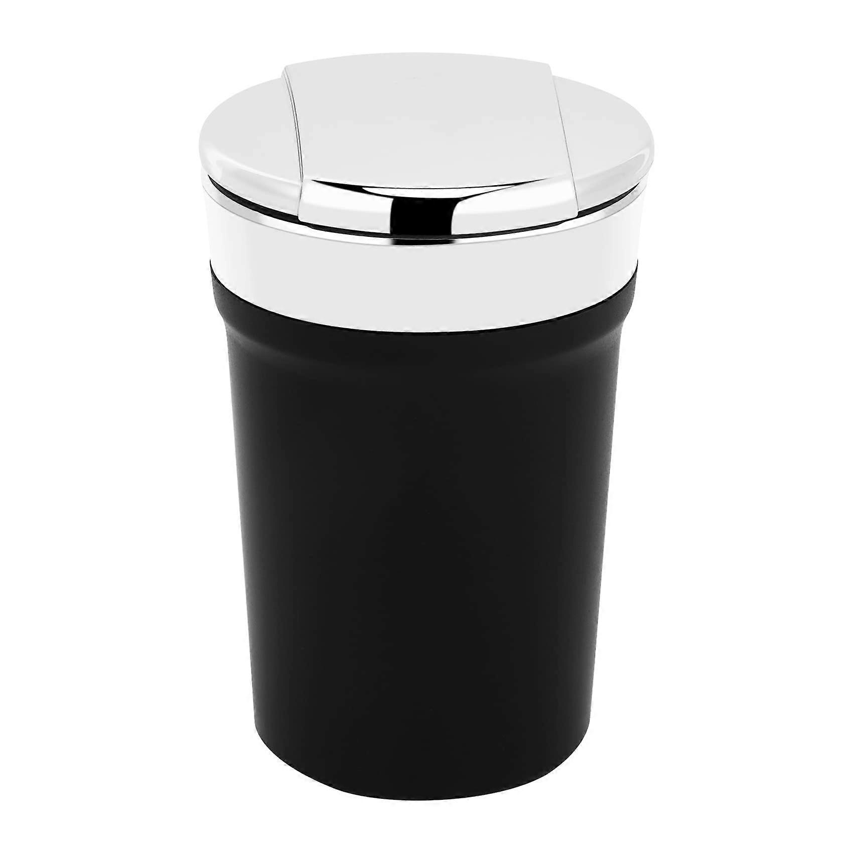 LED Light Windproof Enclosed Home Ashtrays, Car Cup Holder Ashtray, Automatically Extinguished with Lid Designed