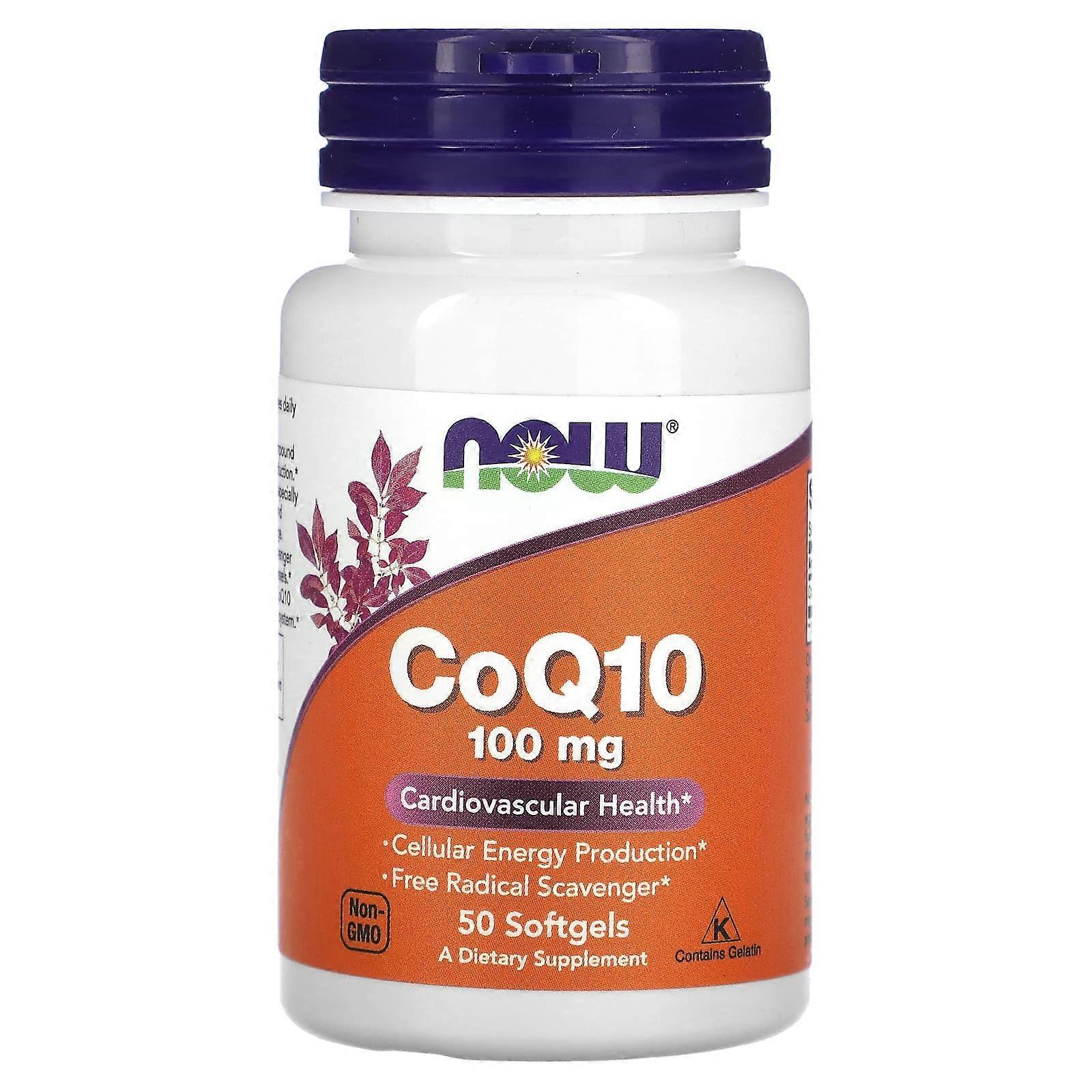 CoQ10, 100 mg, 50 Softgels